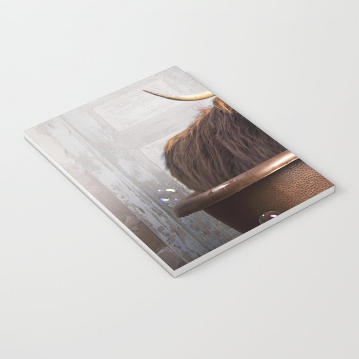 Highland Cow in the Tub Notebook Gallery Image 3