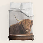Highland Cow in the Tub Duvet Cover Gallery Image 6