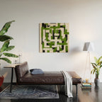Abstract Modern Cosmic  Wood Wall Art Gallery Image 2