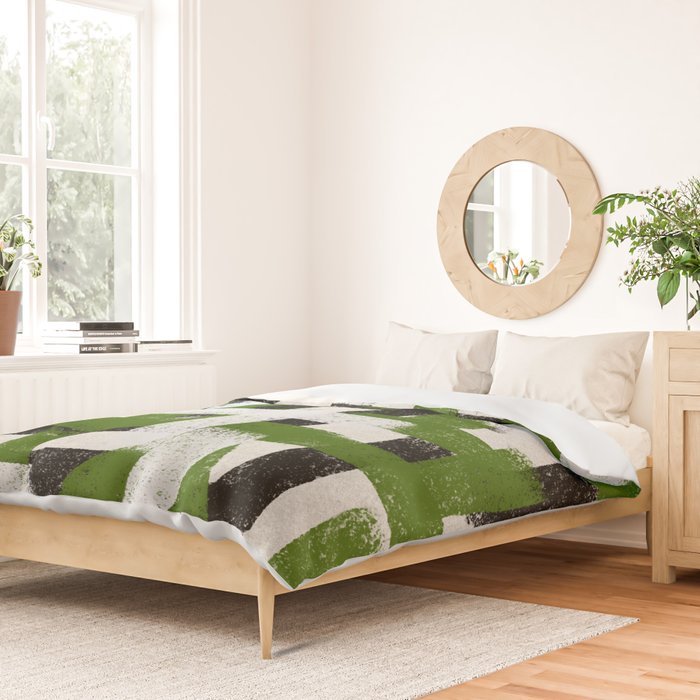 Abstract Modern Cosmic  Duvet Cover Gallery Image 2