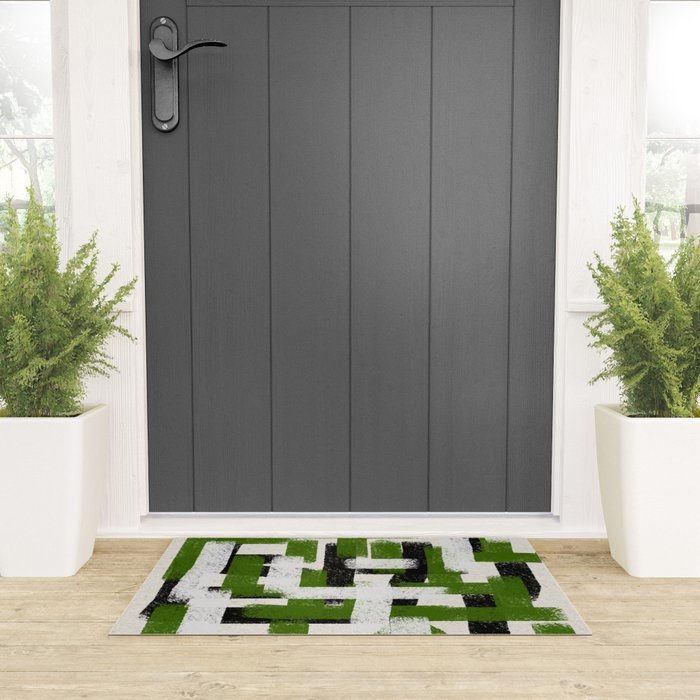 Abstract Modern Cosmic  Welcome Mat Gallery Image 3