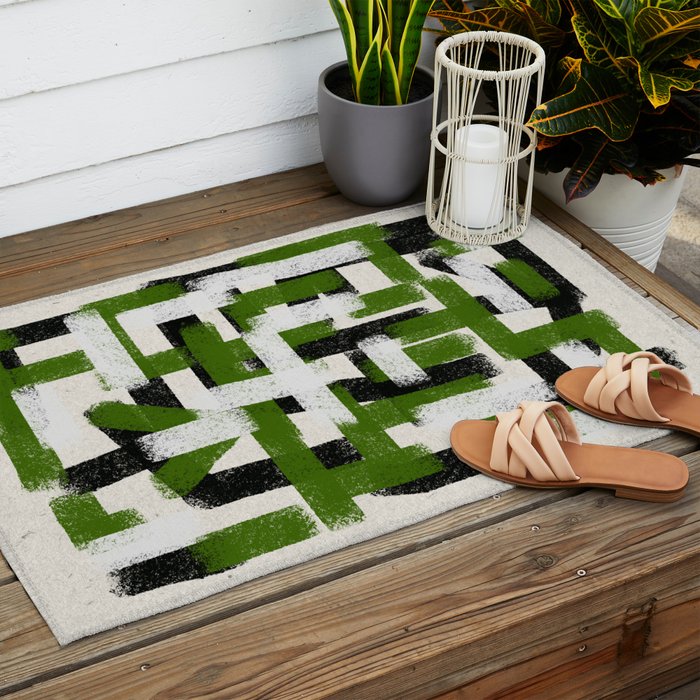 Abstract Modern Cosmic  Outdoor Rug Gallery Image 2