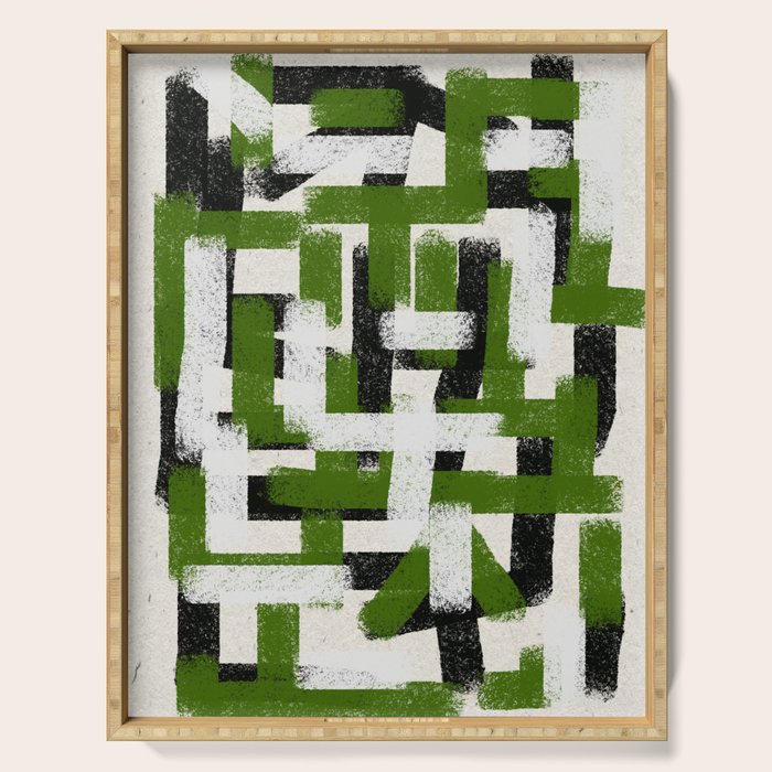 Abstract Modern Cosmic  Serving Tray Gallery Image 1