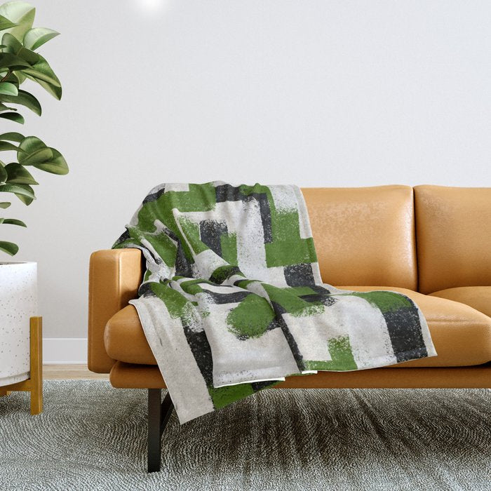 Abstract Modern Cosmic  Throw Blanket Gallery Image 1