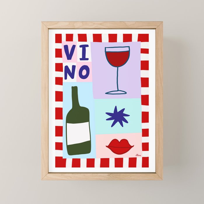 Vino Tinto Mini Art Print Gallery Image 1