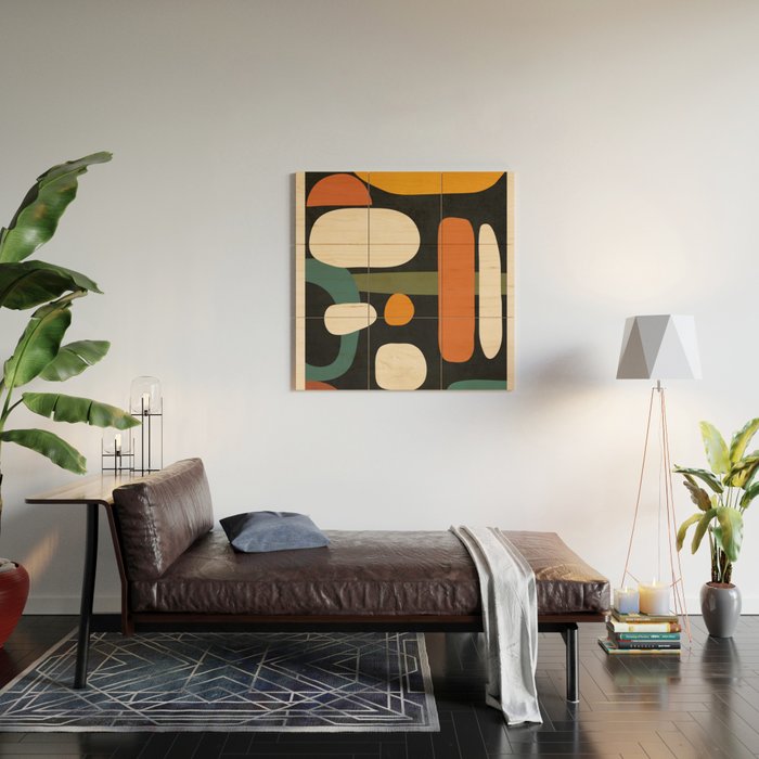 Abstract shapes in the skies 2 Wood Wall Art Gallery Image 2