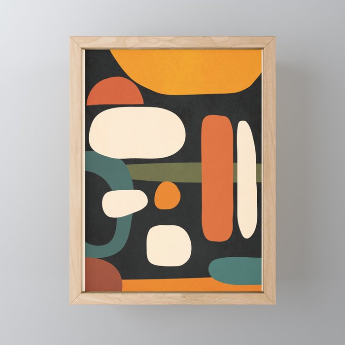 Abstract shapes in the skies 2 Mini Art Print Gallery Image 1