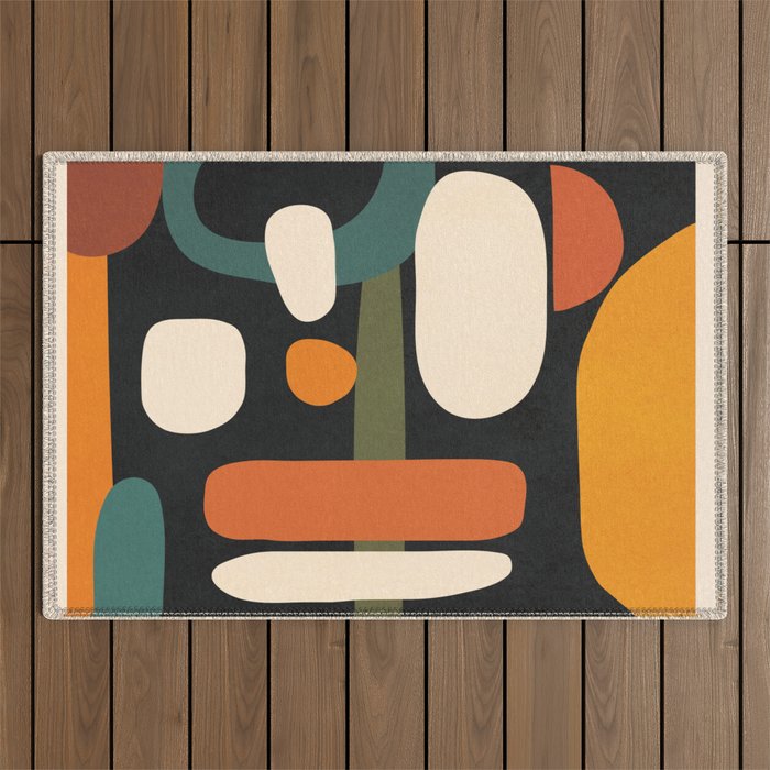 Abstract shapes in the skies 2 Outdoor Rug Gallery Image 1