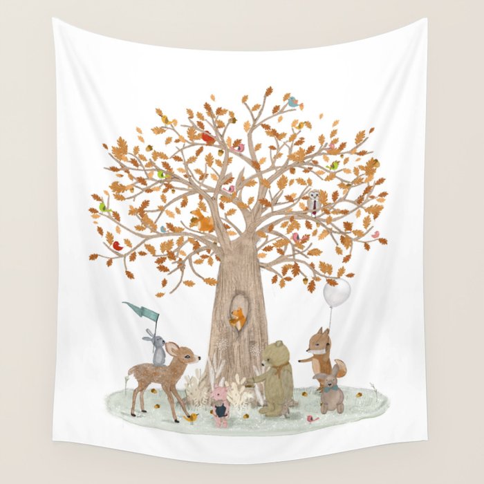 the little oak tree Wall Tapestry Gallery Image 4