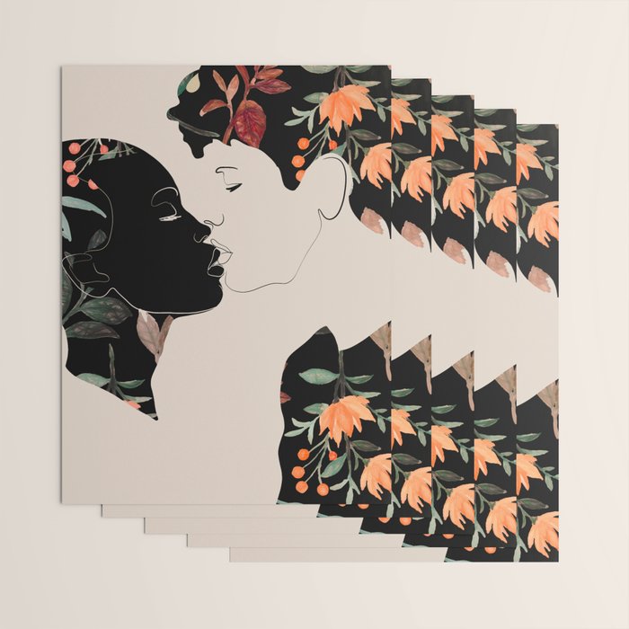 Floral Kiss  Wrapping Paper Gallery Image 3