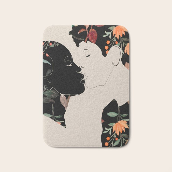 Floral Kiss  Bath Mat Gallery Image 1