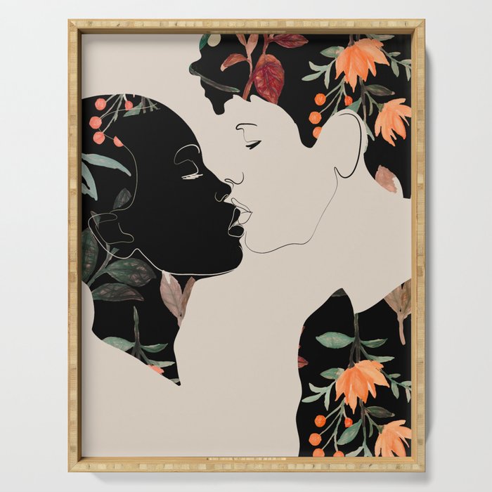 Floral Kiss  Serving Tray Gallery Image 1