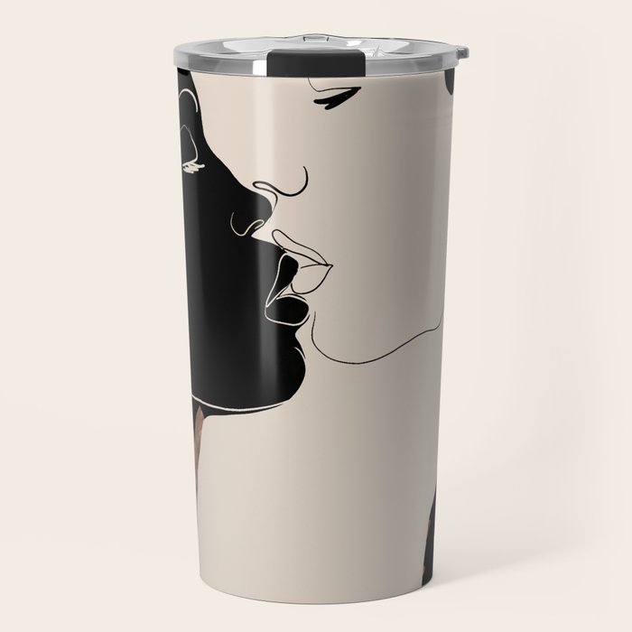 Floral Kiss  Travel Mug Gallery Image 1