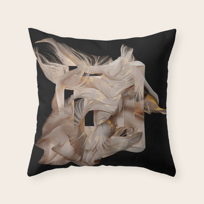 Flow Abstract II Throw Pillow Gallery Image 1