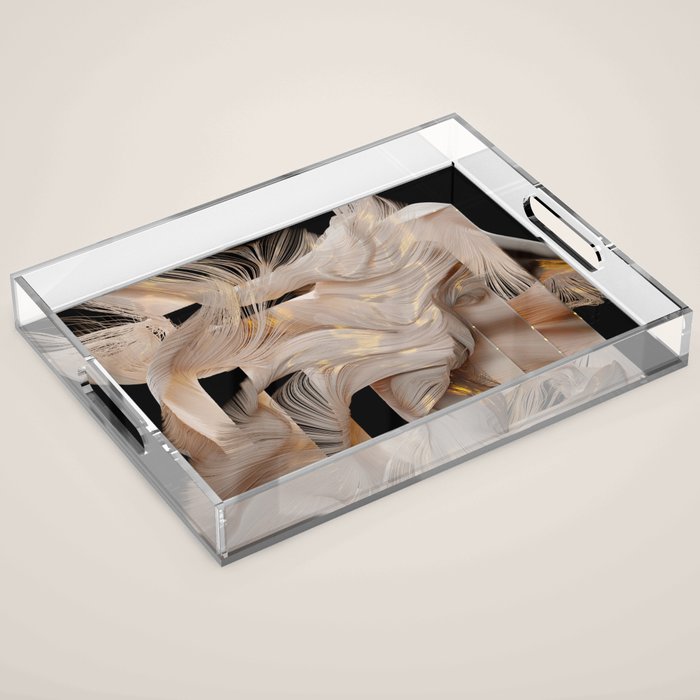 Flow Abstract II Acrylic Tray Gallery Image 1