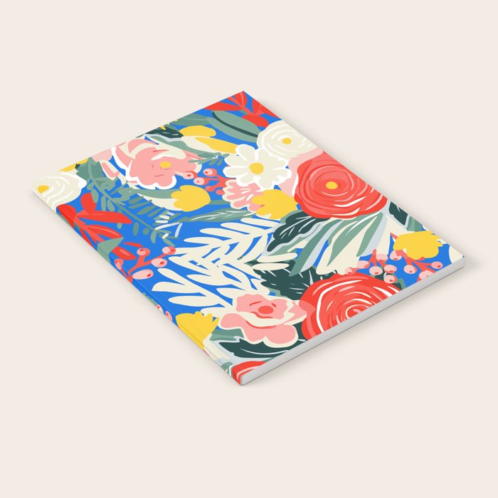 Colorful nature flower art pattern Notebook Gallery Image 2