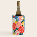 Colorful nature flower art pattern Wine Chiller Gallery Image 2