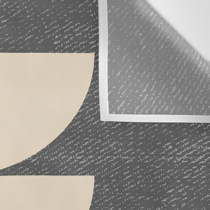 Half Circle 3 - Grey Texture Wall Tapestry Gallery Image 3