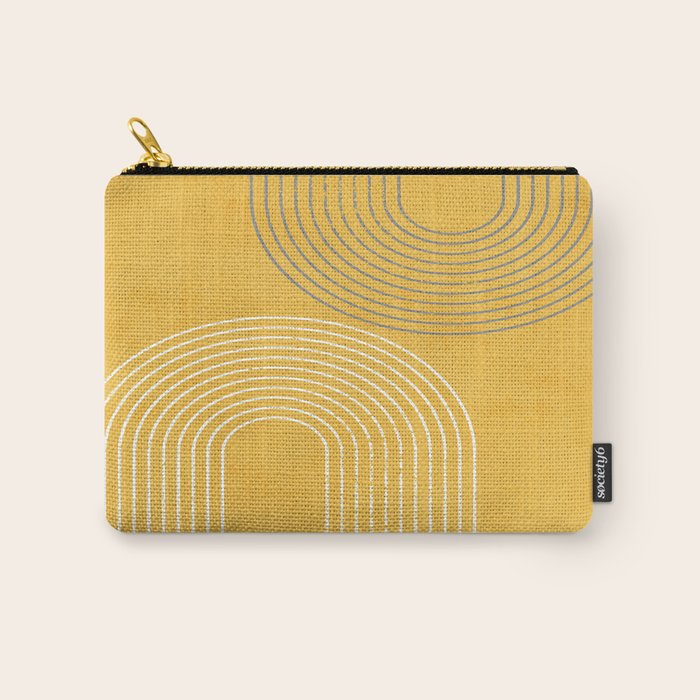 Golden Minimalist Abstract Carry All Pouch Gallery Image 1
