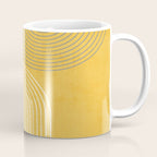 Golden Minimalist Abstract Coffee Mug Gallery Image 1