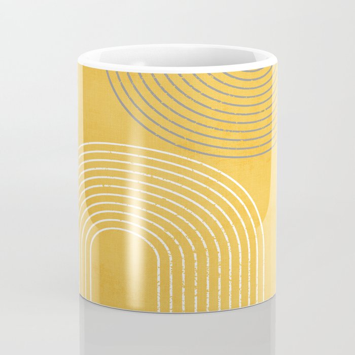 Golden Minimalist Abstract Coffee Mug Gallery Image 4