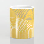 Golden Minimalist Abstract Coffee Mug Gallery Image 4