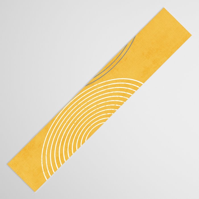 Golden Minimalist Abstract Table Runner Gallery Image 3