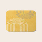 Golden Minimalist Abstract Bath Mat Gallery Image 1