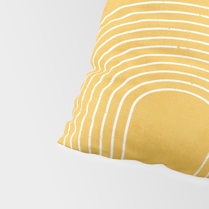 Golden Minimalist Abstract Pillow Sham Gallery Image 4