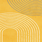 Golden Minimalist Abstract Coffee Mug Gallery Image 2