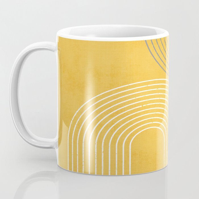 Golden Minimalist Abstract Coffee Mug Gallery Image 3