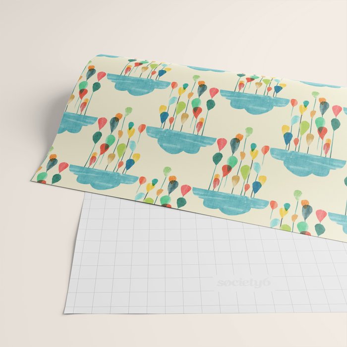 cloudy with a chance of rainbow Wrapping Paper Gallery Image 2