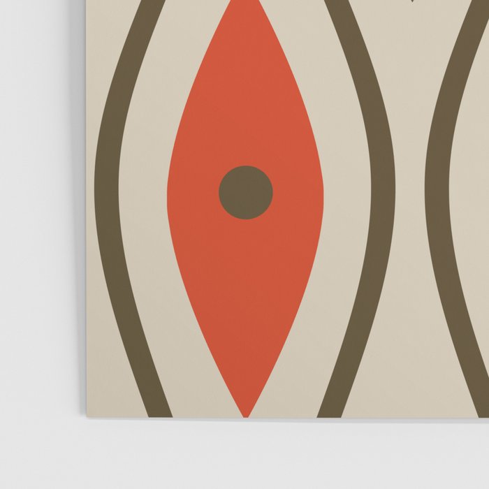 Retro Mid Century Modern Wavy Lines Colorful Poster Gallery Image 3