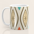 Retro Mid Century Modern Wavy Lines Colorful Coffee Mug Gallery Image 3