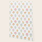 Delicate Hand-Drawn Pastel Floral Meadow Wildflowers  Wallpaper Gallery Image 2