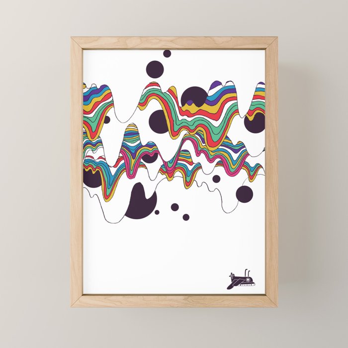 Psychedelic Planet Mini Art Print Gallery Image 1