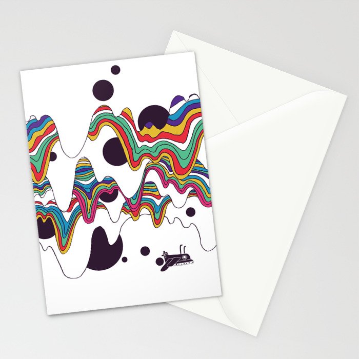 Psychedelic Planet Stationery Card Gallery Image 2