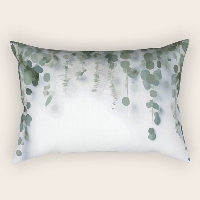 Eucalyptus Leaves and Branches Rectangular Pillow Gallery Image 1
