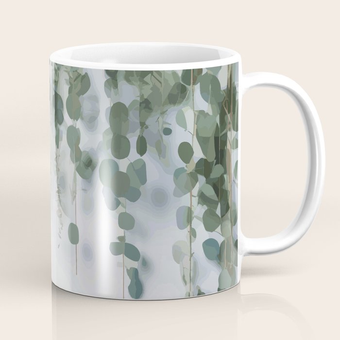 Eucalyptus Leaves and Branches Coffee Mug Gallery Image 1