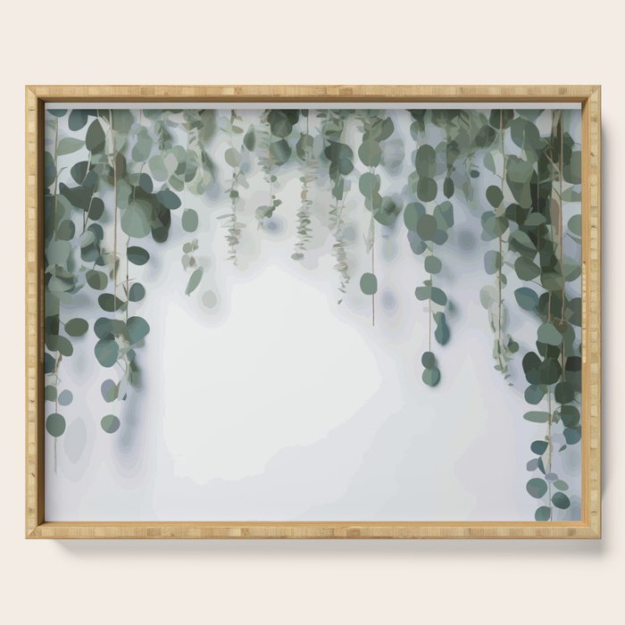 Eucalyptus Leaves and Branches Serving Tray Gallery Image 1