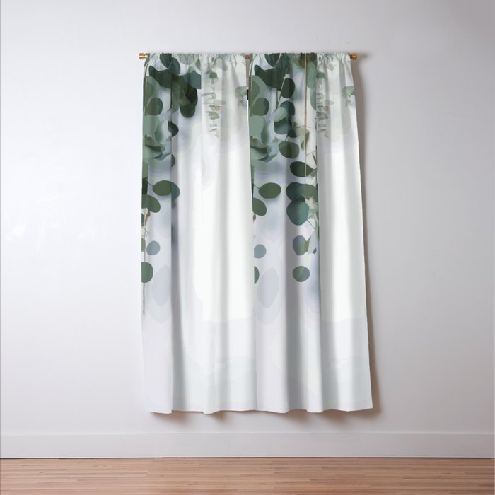 Eucalyptus Leaves and Branches Window Curtain Gallery Image 3