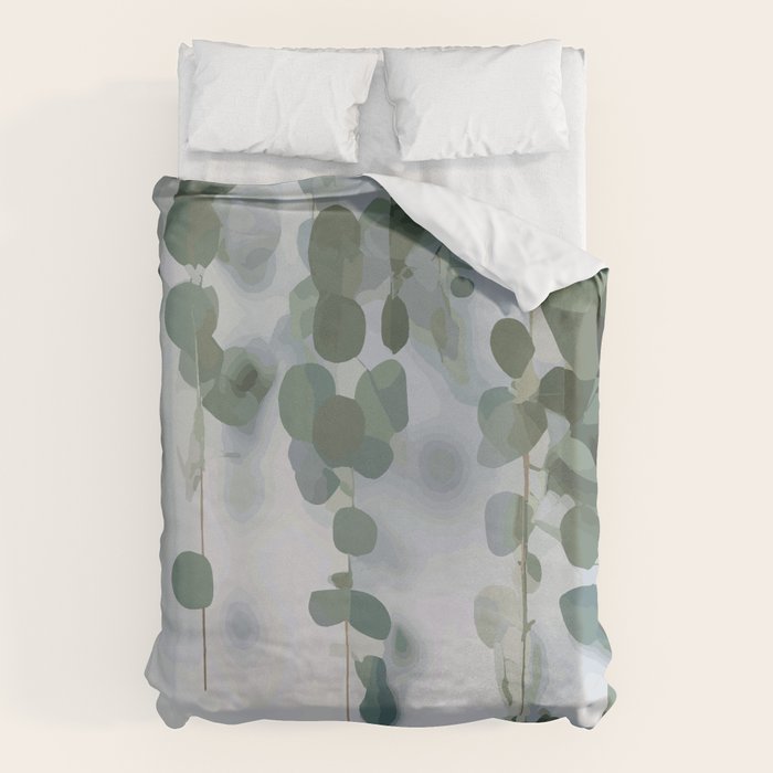 Eucalyptus Leaves and Branches Duvet Cover Gallery Image 6