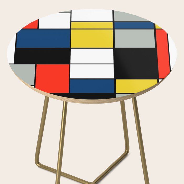 Piet Mondrian - Large Composition A with Black, Red, Gray, Yellow and Blue, 1930 Artwork Side Table Gallery Image 2