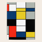 Piet Mondrian - Large Composition A with Black, Red, Gray, Yellow and Blue, 1930 Artwork Poster Gallery Image 4