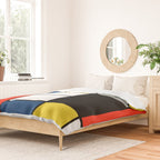 Piet Mondrian - Large Composition A with Black, Red, Gray, Yellow and Blue, 1930 Artwork Duvet Cover Gallery Image 2