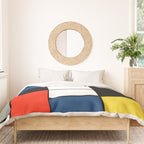 Piet Mondrian - Large Composition A with Black, Red, Gray, Yellow and Blue, 1930 Artwork Duvet Cover Gallery Image 3