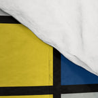 Piet Mondrian - Large Composition A with Black, Red, Gray, Yellow and Blue, 1930 Artwork Comforter Gallery Image 4