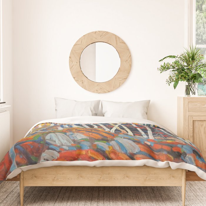 In The Northland (Group Of Seven) by Tom Thomson Canadian Landscape Art Duvet Cover Gallery Image 3