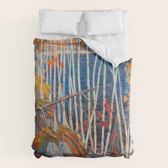 In The Northland (Group Of Seven) by Tom Thomson Canadian Landscape Art Duvet Cover Gallery Image 1
