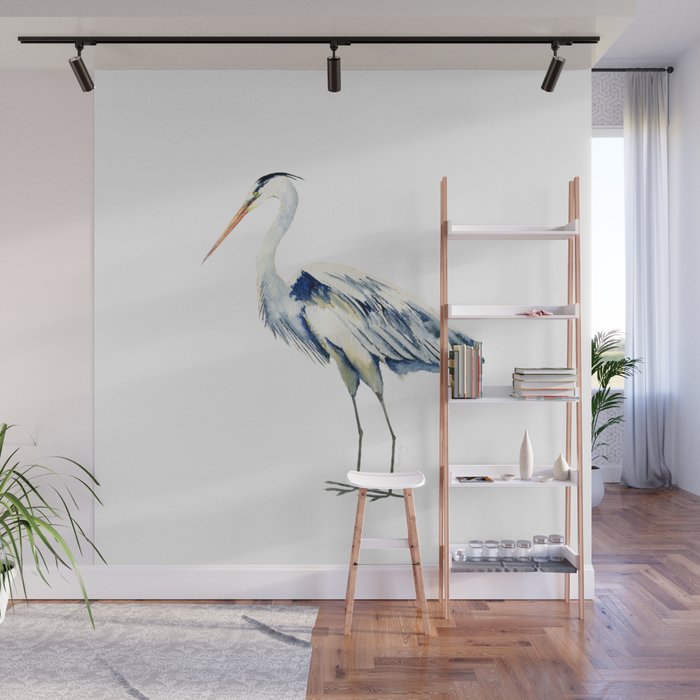 Blue Heron  Wall Mural Gallery Image 1